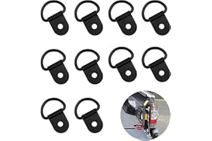 MANICAF 10 Stück Zurrösen, D Aufbauring Zurröse 36x25mm, Zurrösen für Anhänger Edelstahl mit Last 100KG für Ladungssicherung in Ladungssicherung inAnhänger, PKW, Trucks, Kajak, Elektrowerkzeuge(Schwarz)