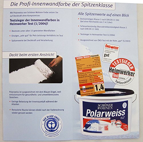 Schöner Wohnen 2,5 L. Polarweiss, extreme Deckkraft, Weiß Matt - 3