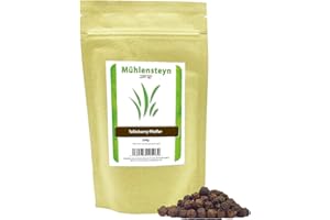 Honbeanify Tellicherry Pfeffer 250 g schwarz ganz Spitzenqualität aus Indien Pfefferkörner von Mühlensteyn