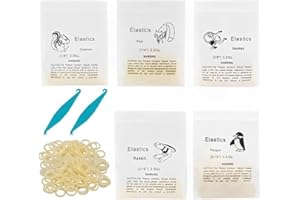 CPJJ 500Pcs Elastici in Gomma Ortodontica, Elastici Ortodontici, Elastici Multiuso, con 2 Pezzi Elastico Denti Rubber Band Oral Orthodontics Strumento