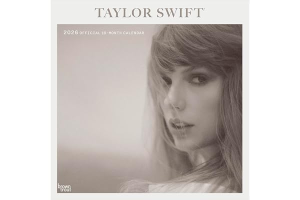 Taylor Swift Official 2026 12 X 24 Inch (Hanging) Monthly Square Wall Calendar Plastic-Free