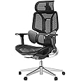 Hbada E3 Air Ergonomic Office Chair with Dynamic Lumbar Support, 3D Adjustable Headrest for Home Office Chair, 3D Adjustable Armrests Desk Chair, Swivel Big and Tall Computer Chair, Black