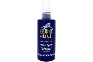 Fjäder och dun söt drömkudde spray (100 ml) – med lugnande lavendel och kamomill eteriska oljor. Uppmuntra lugn, lugn och vil