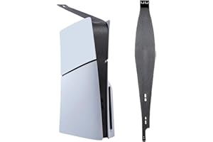 YOFDALRete Antipolvere per ps5 Slim Console, Cover Copertura Filtro Polvere Tappi in Silicone, Disco&Digitale Edizione, accessori premium per filtraggio della polvere, Nero