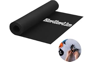 NICEIN®EVA Foam Schwarz - 2mm, 150 × 32cm Schaumstoffplatte, Dichte 86kg/m3 Styroporplatten, Schaumstoff Zuschnitt für Cosplay Kostüm, EVA Schaumstoff für Kunsthandwerk Kostüm DIY Projekt (2mm)