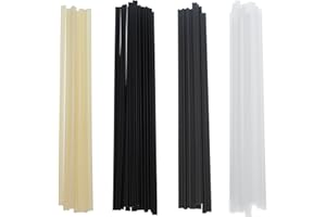 GMMG Aste di Saldatura in plastica 50 Pezzi 200 mm ABS PVC PE PP Asta di Saldatura Plastica per Riparazioni Di Saldatura