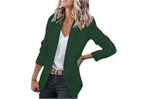 WZYYDS Tailleurs Femme Chic Et Elegant Blazer Femme Grand Taille À Manches Longues Travail Bureau Invités De Mariage Costume Formel Veste Legere Femme Automne