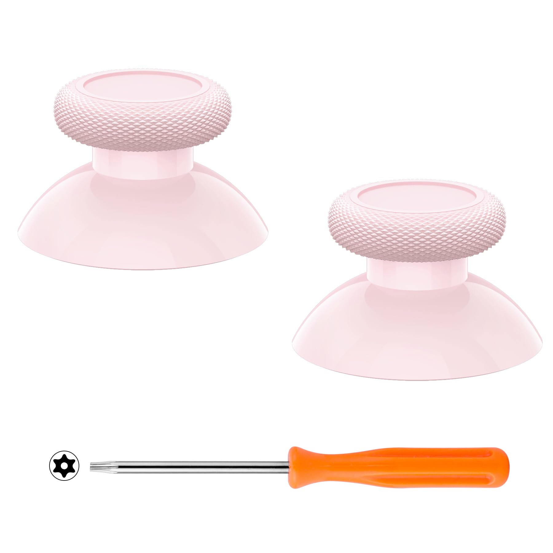 eXtremeRate Replacement Thumbsticks for Xbox Core Wireless Controller, Joysticks Repair Kit for Xbox Series X/S Controller, Custom Analog Stick Buttons for Xbox One S/X/Elite - Cherry Blossoms Pink - 1