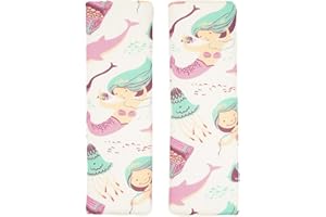 SYMPHONYW 2 unidades de dinosaurios para niños y jóvenes, protector de cinturón de seguridad acolchado para los hombros, asiento de bicicleta (sirena)