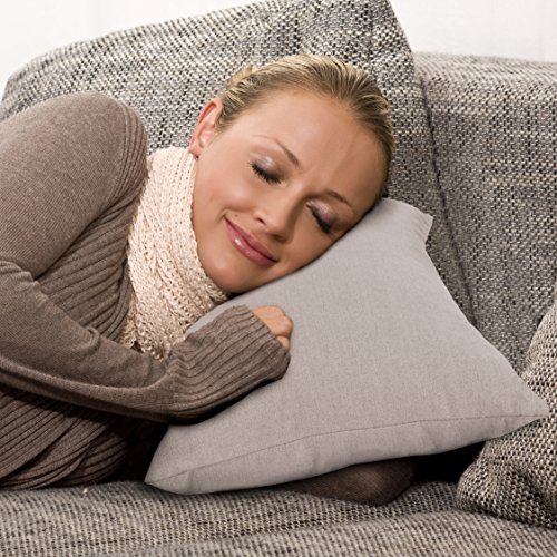 Großes Sofakissen, Dekokissen für Bett, Couch und Sessel. Auch als Louge, Pallettenkissen oder Kopfkissen. 7 Trend Farben für frische Akzente, Sabeatex® „Größe 40×70 cm Farbe (grau) - 4