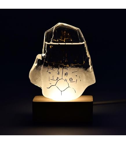 Ailopta Barometro A Forma di Cubo, Predittore Meteorologico, Previsione Meteorologica Globo Nuvola di Vetro Tempesta, Meteorologo di Vetro Decorazione Regalo Artigianale per Ufficio Domestico
