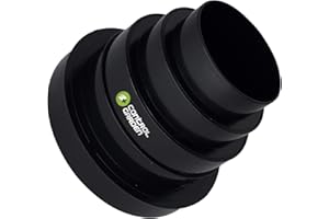 + CONTROL GARDEN CONTROL GARDEN Riduttore Estrattore Universale per Sistemi Ventilazione - Attacco Connettore per Condotti Ventilazione Aria - Diametro Ø 80 100 110 125 150 mm - Riduttore Tubo Nero