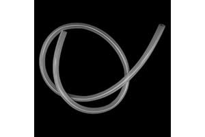 LAVMHAB Tubo in PVC da 1,5 metri, diametro interno 12 mm x diametro esterno 14 mm, tubo in vinile trasparente, tubo in plastica resistente e flessibile, tubo in PVC per aria, acqua e progetti fai da