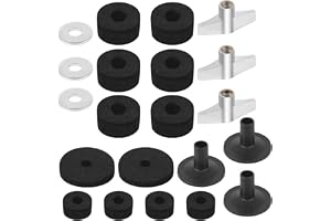 21 st cymbalstativ filtar halkskydd trumfilt dyna kit med hög hatt filt cymbaler filtkoppar brickor ärmar vingmuttrar för trummskydd