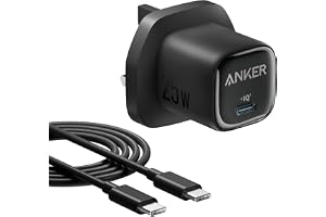 Anker 25W USB C Plug, Supports PPS Fast Charging for Samsung Galaxy S25/S24/Z Fold/Z Flip/Tab,for iPhone 16/15 (5 ft USB C Cable Included) (Black)