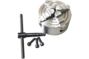 KATSU TOOLS KATSU 4 Jaw Independent Lathe Chuck, Precision 80mm 3 Inch Metal Lathe CNC Drilling Tool Accessory for Engineering Grinding Milling Woodworking Machines 105240