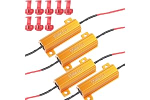Gebildet 4st 12V 50W 6Ω Lastmotståndsfixerad LED-Lampa Snabb Hyperblinkande Blinkersblinkningsfelkod (Y060)