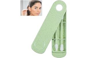 RARWIND Ohrenstäbchen, Wiederverwendbare Ohrstäbchen [2er Set], Wiederverwendbare Wattestäbchen, Wattestäbchen, Wiederverwendbar, Cotton Buds für Ohrreinigung und Make-up-Entfernung