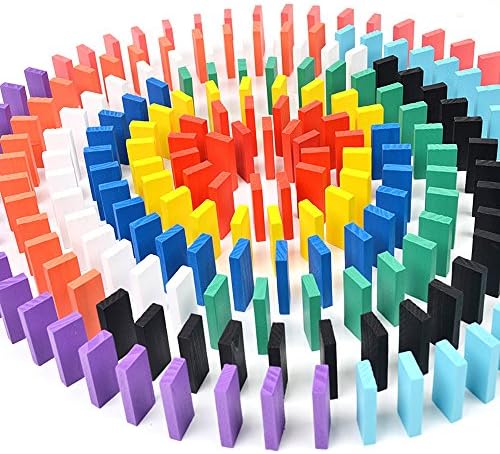 200 Pcs Wooden Domino Blocks Set For Kids Racing Games Intelligence Building And Stacking Blocks Education Toy