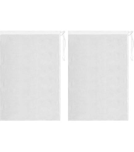 10 Sacs Filet Aspiration Piscine - 35x23cm - Cordons Serrage - Pour Nettoyeur Piscine/étang/aquarium
