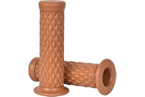 TOLENRE Empuñadura para Manillar Motocicleta de Goma, 22mm Antideslizante Empuñaduras de Moto Manillar, Puños para Moto Universale Agarraderas Diseño Ergonómico