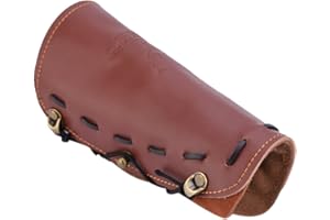 DILWE Parabraccio per tiro con L'Arco, Parabraccio Tradizionale Durevole per tiro con L'Arco, Protezione per Braccio in Pelle Protezione per Cinturino Sicuro, Protezione per avambraccio