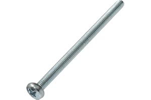 AERZETIX - C59876 - Set di 50 Viti di metallo a testa cilindrica M4x60mm con impronta PH2 - bullone di montaggio - DIN 7985 - durezza 4.8 - acciaio al carbonio - colore argento