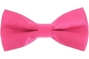 cravateSlim Noeud Papillon Garçon Couleur Unie - Noeud Papillon Enfant Garçon d'Honneur Mariage, Baptême - Collection Père et Fils, Papa et Enfant