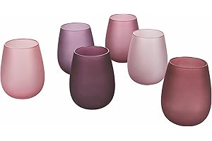 VILLA D'ESTE HOME TIVOLI Villa d’Este Home Tivoli Happy Hour Provence Set 6 bicchieri acqua frosted in vetro 500 ml