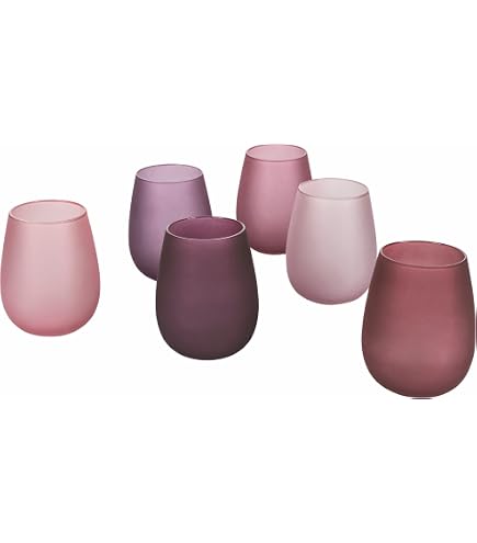 Arcoroc Set Di 6 Bicchieri Da Vino Rosso Alti PRIMARY HANDCRAFT - 36 Cl, Vetro Krysta Trasparente, Prodotti In Francia