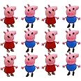 NEUF MART Pepa Pig Cartoon Eraser for Kids Return Gift for Birthday Parties Kid School Stationery Set Return Option for Birthday 3D Eraser Kid 12 Pcs