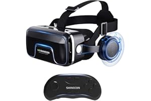 YINCAICHENG VR-Headsets, kompatibel mit 7-Zoll-Telefonen mit 3D-VR-Brille und VR-Gamepad