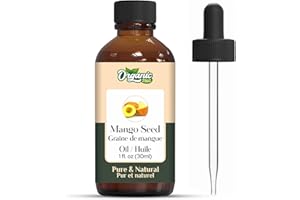 Organic Zing Mango Seed (Mangifera Indica) Oil | Pure & Natural Carrier Oil for Skincare, Hair Care & Massage-30ml/1.01fl oz