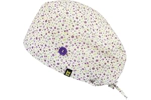 HappyHat - Gorro hospital FLORES lavanda Mujer color: Morado