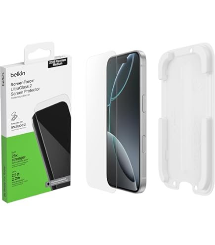 AQIANGHUI Folie De Protection Pour IPhone 17 Pro,Folie De Protection D'écran Complète Avec Dureté 9H, Résistant Aux Chocs, Aux Rayures, Résistant Aux Empreintes Digitales Et Sans Bulles,HD Clair,2 Piè