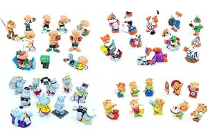 Kinder Überraschung, 4 Ü-EI Sätze, Bill Bodys, Pinky Piggys, Happy Hollywood, Fancys Fuxies 40 Figuren (Komplettsätze)