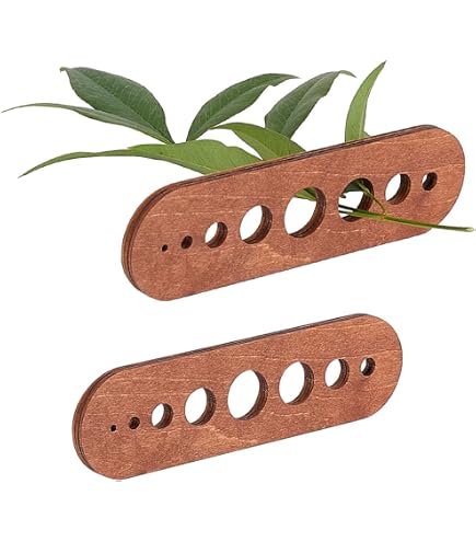 PH PandaHall Holz-Kräuterbeizer Mit 8 Löchern (2–16 Mm) – Ovales Werkzeug Zum Entfernen Von Blättern