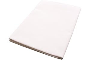 HANS-TEXTIL-SHOP Massagelaken 80x200 cm Weiß 100% Baumwolle (Kochfest, Trocknergeeignet, Pflegeleicht, Schadstoffgeprüfter Stoff)