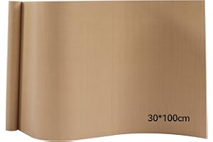 Creatorally Teflón PTFE, Papel de Sublimación para Prensa Térmica 30x100 cm, Lámina de Transferencia Reutilizable Antiadherente para Planchar, Impresión de Camisetas, Tapete Térmico