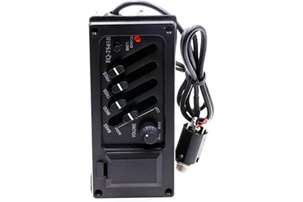 Akustisk gitarrpickup 4-band förförstärkare EQ equalizer Piezo pickup system för akustisk gitarr