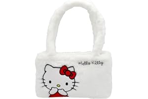 CYPBRANDS Hello Kitty, Sanrio, borsa, peluche, borsa a mano, colore bianco, prodotto ufficiale, bianco, Estandar, Casual