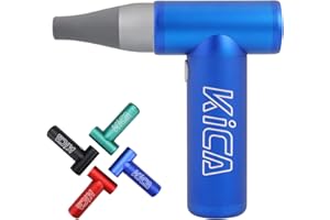 Elektryczna dmuchawa pyłu – Kica Jetfan, Mini Air Duster, przenośny dmuchawa do kurzu, PC z dyszą, do laptopa/sofy, samochodu, 4 ustawienia prędkości, 86000 obr./min, kolor zielony