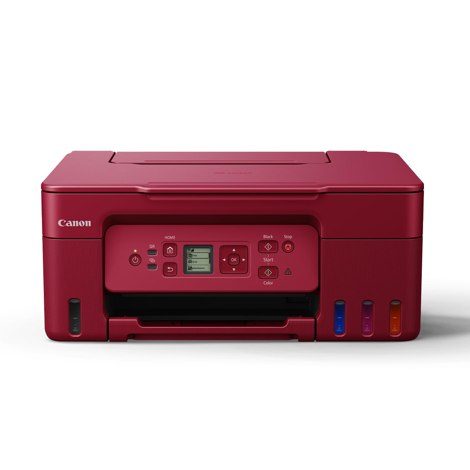 Canon PIXMA MegaTank G3770 Red All-in-one (Print, Scan, Copy) WiFi Inktank Colour Printer (Black 6000 Prints and Colour 7700 