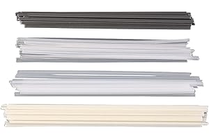 PDTO 50pcs Plastic Welding Rods ABS/PP/PVC/PE Welding Sticks for Plastic Welder