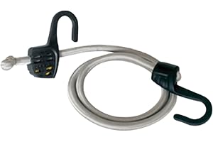 MASTER LOCK Stropp med krok [150-cm stropp] [Justerbar längd från 15 cm till 150 cm] [Stålkrok] 3138EURDAT - Perfekt för transport, packning och säkring av last