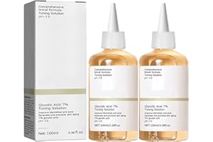 BAICAI Glycolic Acid Toning Resurfacing Solution,Glykolsäure Peeling 7%-ige -Lösung für Hautunreinheiten und Akne, Toner (100ml) (2 pcs)