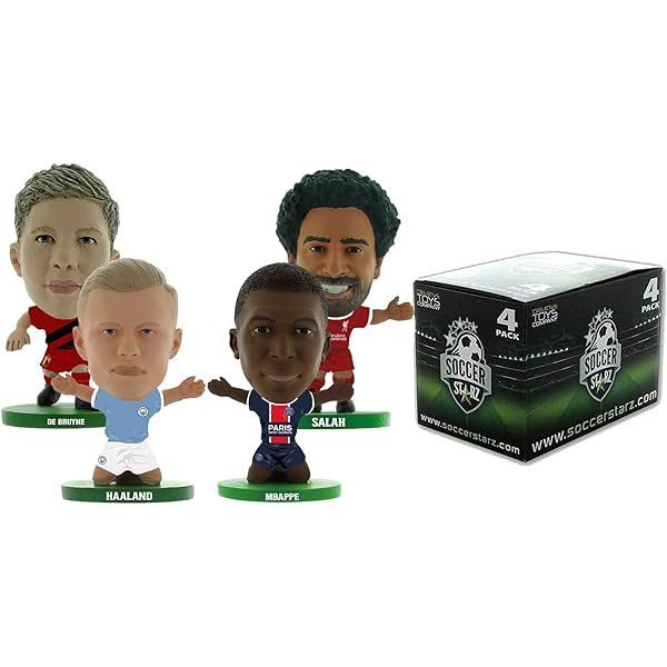 GLOBAL SUPERSTARS – SOCCERSTARZ GIFT BOX SET (5 PLAYERS - MESSI, MBAPPE,  HAALAND, SALAH & KANE)