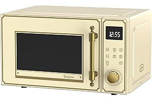 Kaiser Empire très exclusive micro-ondes/capacité 25 l/avec grill et Air Chaud/1000 W/barbecue/ 2300 W Air chaud/Full touchcontrol Contrôle/Poignée de porte en métal bronze/21 fonctions/