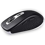 Wireless Bluetooth Mouse, cimetech 2.4GHz Dual Mode Slim Noiseless Optical Wireless Mouse with 2400 DPI Compatible for PC, La