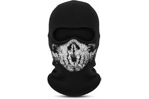 CoolChange svart spöke skalle motorcykel balaclava, - svart, en storlek